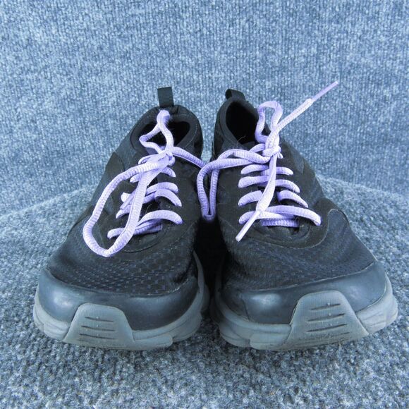 Easy Spirit Reinvent Women Sneaker Shoes Size 7.5 Medium Black Fabric Lace Up - Picture 2 of 10